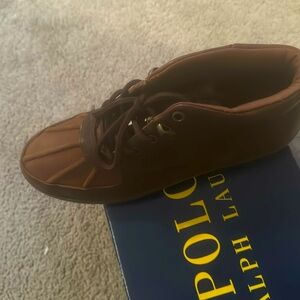 Polo Ralph Lauren Mens Radus II Chukka
 Boots Solid Brown Leather